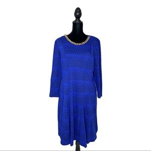 JM Studio by John Meyer long sleeves dress blue